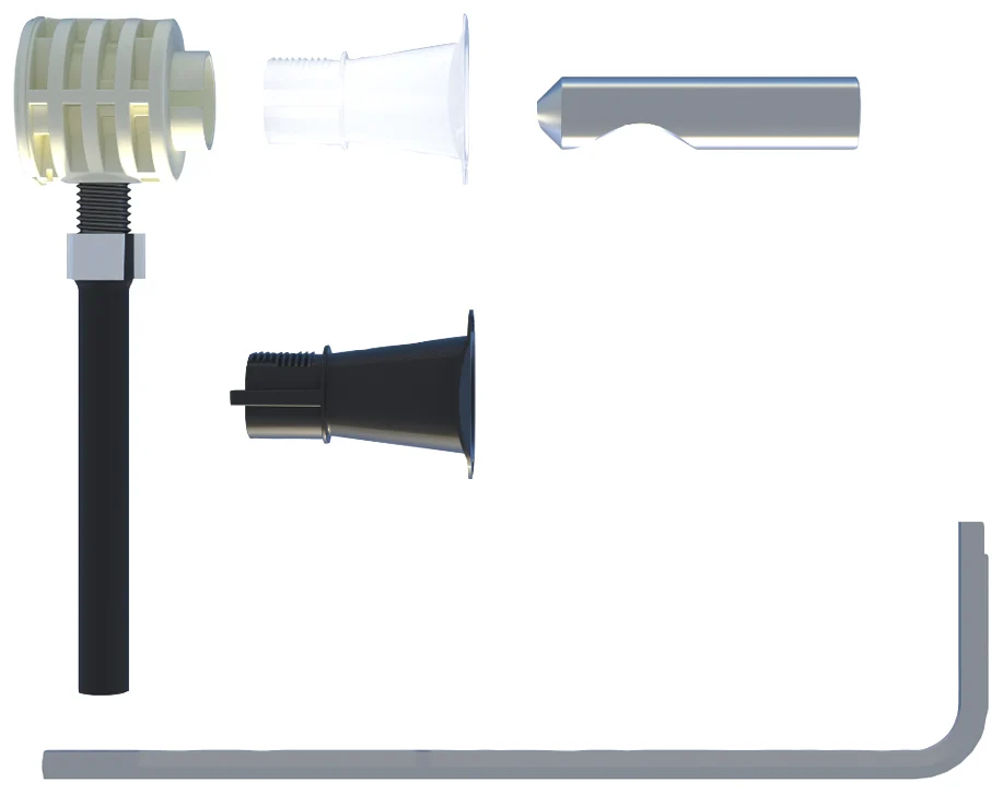 Tasselli WB 9 B TU per fissaggio di WC e Bidet sospesi a parete (3 Pz.)