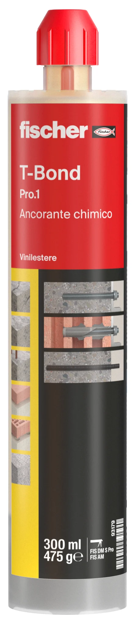 Ancorante chimico T-BOND PRO.1 300 resina hybrid (1 Pz.)